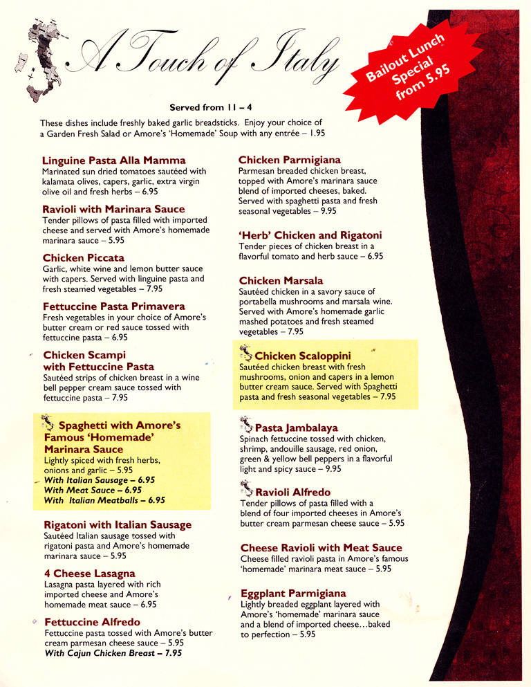 lunch specials