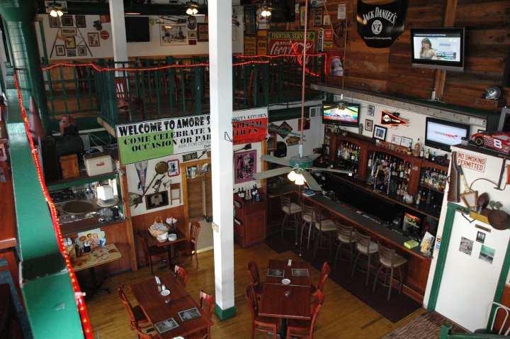 view from upstairs