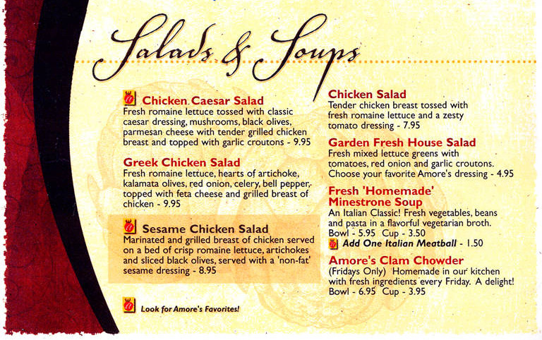 salads and soups